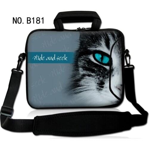 Cat Face Laptop Bag Notebook Carrying Case Briefcase for Macbook Air 13.3 14 15.6 inch men Handbags shoulder Mouse Bag