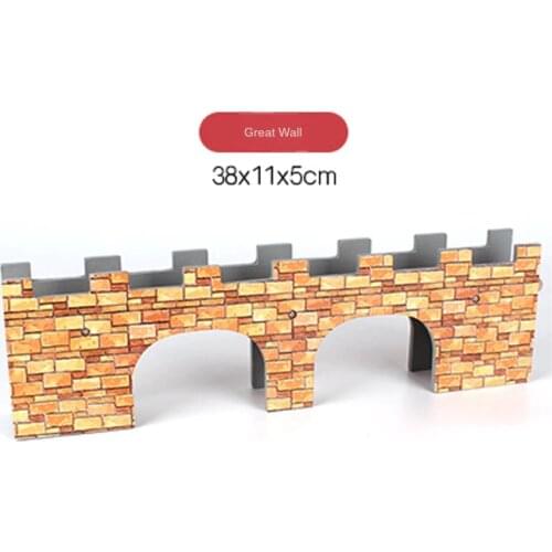 P153 Free Shipping Great Wall Bridge wooden track scene accessories suitable for wooden BRIO train track toys