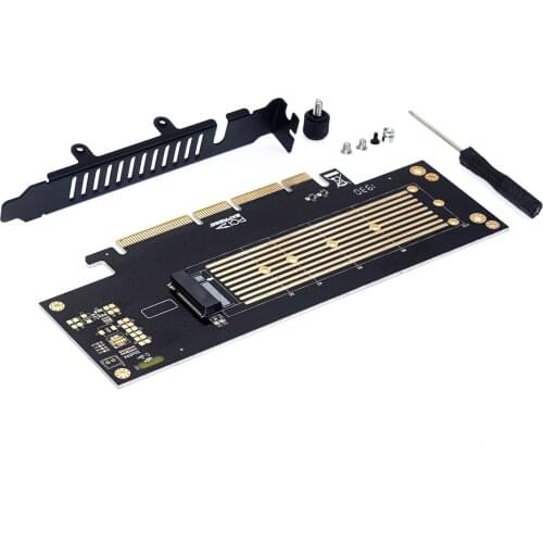JEYI SK18 M.2 for NVMe M key SSD to PCIe Adapter Card Support PCI Express 3.0 x4 2230-22110 Size M.2 SSD High Speed Riser Card