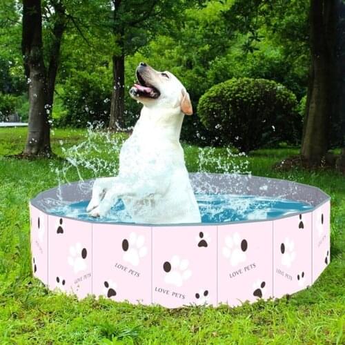 Portable PVC Pet Swimming Pool Leak-Proof Foldable Dog Bathtub For Indoor Outdoor Kiddie Pool Dogs Cat Bathing Tub Pets Products