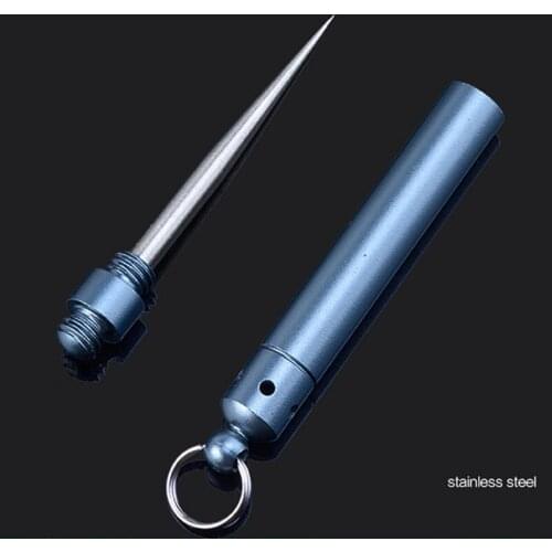 Outdoor EDC Portable Multifunctional Toothpick Bottle Fruit Fork Camping Tool Toothpicks