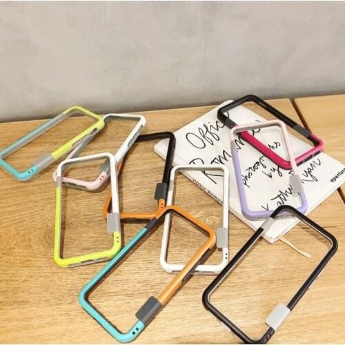 10pcs/lot Korea Colors Bumper Cover For iPhone12 11Pro Xsmax XR 7/8plus 6s 6SP SE2 soft Phone Shockproof Body Shell Protection