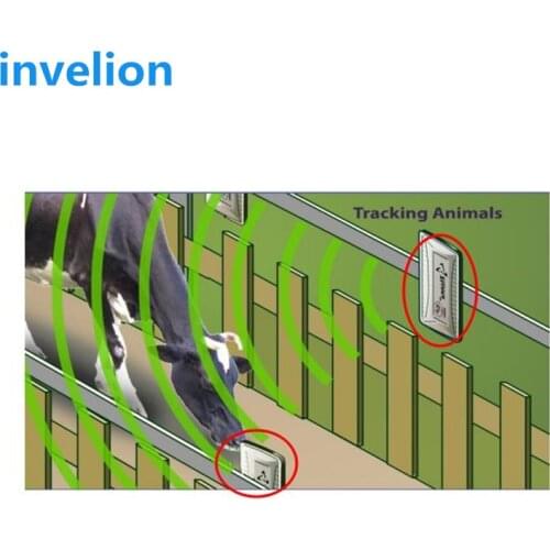 Long range 4 ports impinj r2000 uhf rfid reader animals tracking with free rfid cattle tag sample