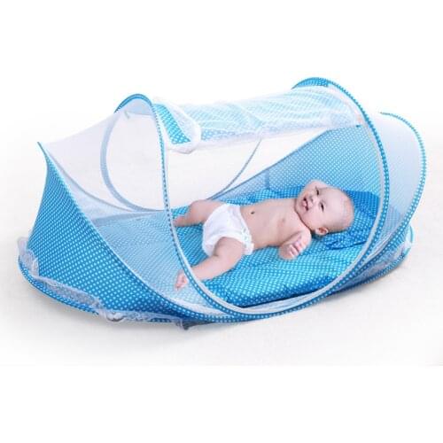 Mothnet + Rug + Pillow Baby Floor mosquito net free installation Baby bed playmat gym kids rug crawling mat toys for toddler boy