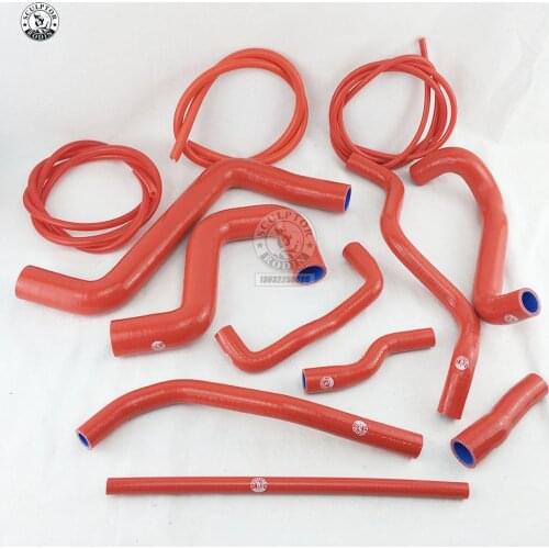 Silicone Intake Hose +Vacuum Hose Kit For V W Golf GT I MK2 1.8 8V PB code 1987-1991(12pcs) RED/BLUE/BLACK