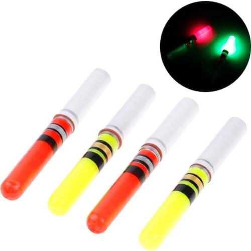2Pcs Light Sticks Green / Red Work Operated LED Luminous Float Night Fishing Tackle
