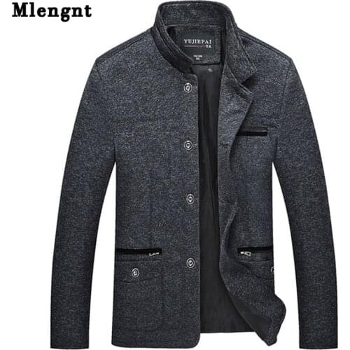 Men Windbreaker Classic Jacket For Spring Autumn Outerwear Button Black Gray Long Sleeve Streetwear Male Coat Casual Regular Fit