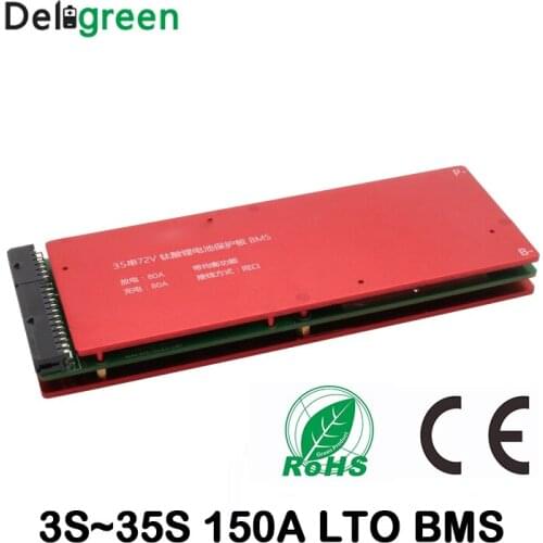 High quality 3S 5S 10S 15S 20S 25S 30S 150A bms with Balance for LTO 2.4V battery pack 18650 lithium titanate battery