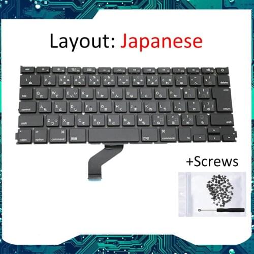A1425 EMC 2557 2672 JP Japanese US Keyboard for Macbook Pro Retina 13" A1425 late 2012 early 2013 Year Japanese Keyboard