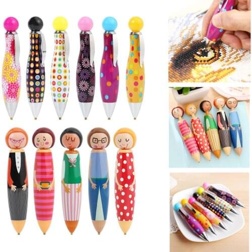 1PC 5D DIY Diamond Painting Tool Cartoon Diamond Painting Drill Pen Rhinestone Embroidery Drilling Pen Tools