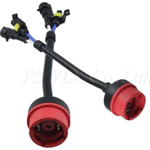 FSYLX 10 PCS D2S D2R D2C D4S HID wiring Harness AMP relay harness wiring cable base/ adaptors/ socket car accessories