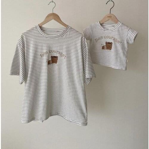 Daddy Mommy Baby 2021 Summer New Family Look Short Sleeve Casual Cute Family T-shirt Mother Father Baby Matching Family Outfits