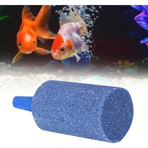 5Pcs Aquarium Bubbles Air Stone Air Pump Special Sand Head Fish Tank Supplies Pond Cylinder Aeration Aerator Diffuse Blue 2021