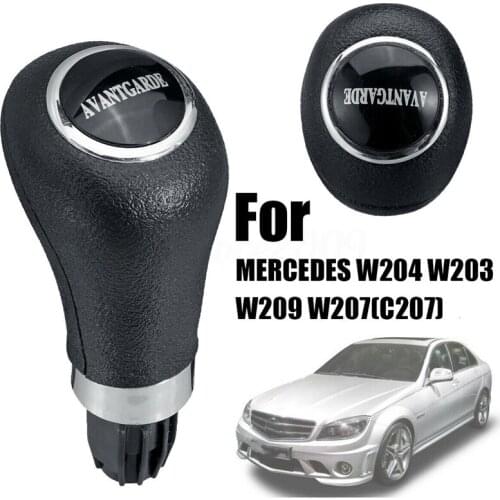 Automatic AT AVANTGARDE Gearshift Knob Gear Shift Knob Leather Boot Gaitor Cover for MERCEDES W204 W203 W209 W207(C207)