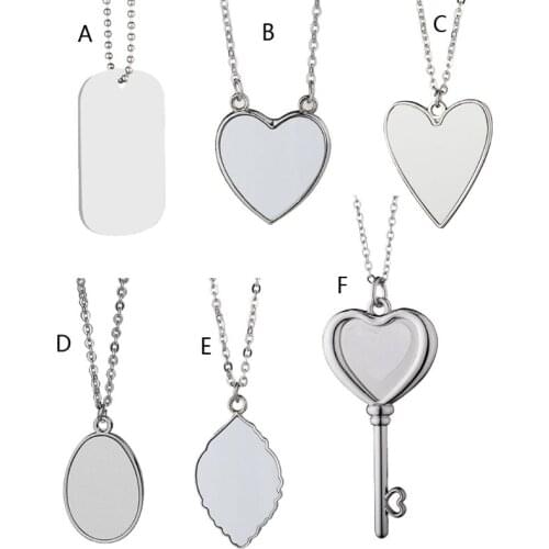 Sublimation Blank Pendant Heat Transfer Double-sided Printing Car Hanging Ornaments for Auto Home Decor