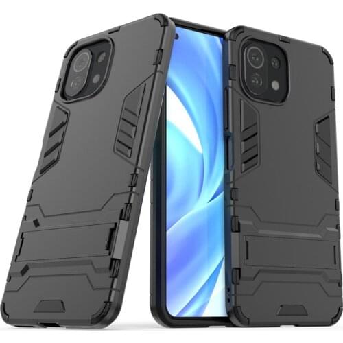 Holder Case For Xiaomi Mi 11 Case Mi 10T Pro 10i 10T Lite Cover TPU & Pc Protective Housings Phone Bumper For Xiaomi Mi 11 Funda