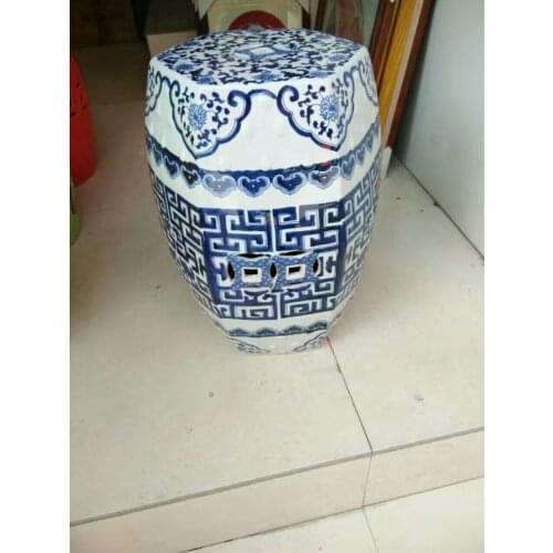 Jingdezhen porcelain Garden stool ceramic stool for dressing table chinese blue and white ceramic home decorative stools