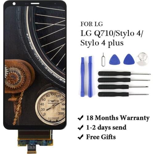 For LG Q710/stylo 4 LCD Display With Touch Glass Digitizer Frame Assembly replacement For LG Q710/stylo 4/stylo 4 plus LCD