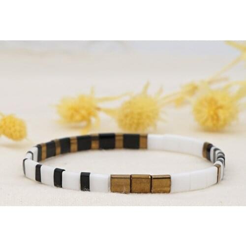 Go2Boho Tila Beaded Bracelet on Hand Jewelry For Man Tila Beads Bracelets for Women Pulseras 2021 Jewellery Friends Gift