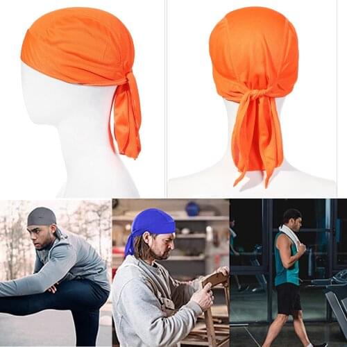 Outdoor Cycling Headscarf Breathable Quick Dry Pirate Cap Helmet Liner Cooling Bicycle Bandana Polyester Men Sport Headband Hat