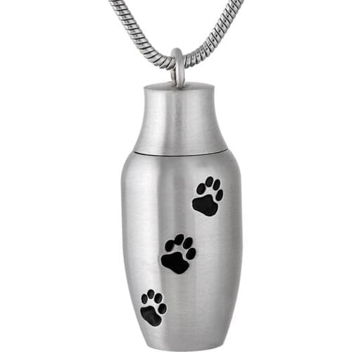 IJD9787 Wholesale 5/10 PCS/Lot Stainless Steel Pet Dog Cat Cremation Jewelry Pendant Necklace Women Man