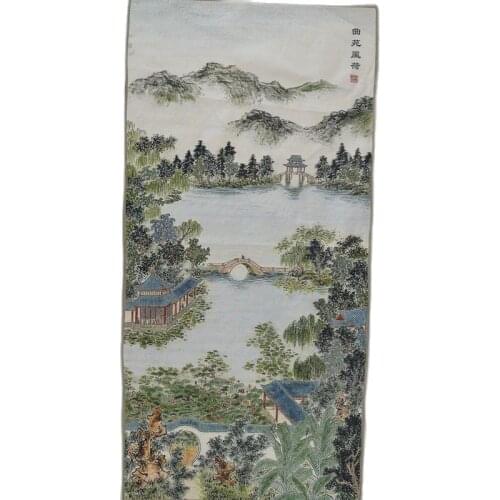 Chinese Handmade Silk Hanging Landscape painting Decorative wall paintings