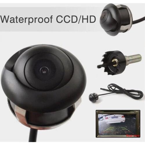 NEW IP67 Waterproof Wired Vehicle Camera 360 Degree HD CCD Car Rear View Reverse Night Vision Backup Parking Camera High Quality