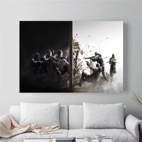 Canvas Painting Game Rainbow Six Siege Posters and Prints Modern Wall art Decorative Picture For Living Room Home Decor