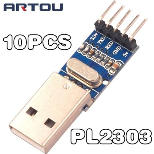 10PCS PL2303 USB To RS232 TTL Converter Adapter Module