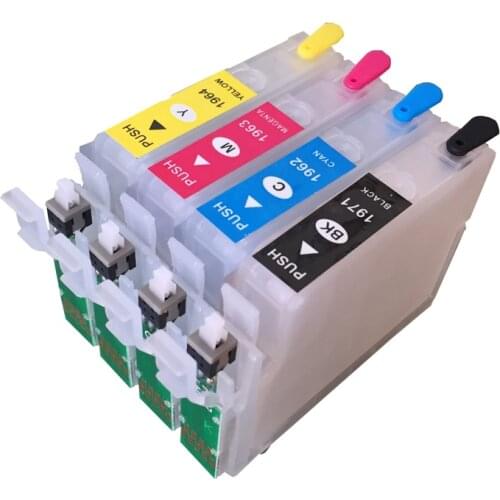 For EPSON XP214 XP101 XP211 WF-2532 196 197 NON-OEM Refillable Ink Cartridge kit