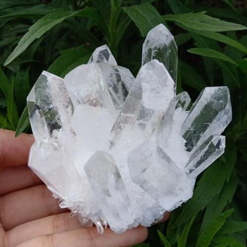 Natural White Crystal Cluster Quartz Stone Health Healing Reiki Stones Crystal Point Specimen Home Decoration Stones