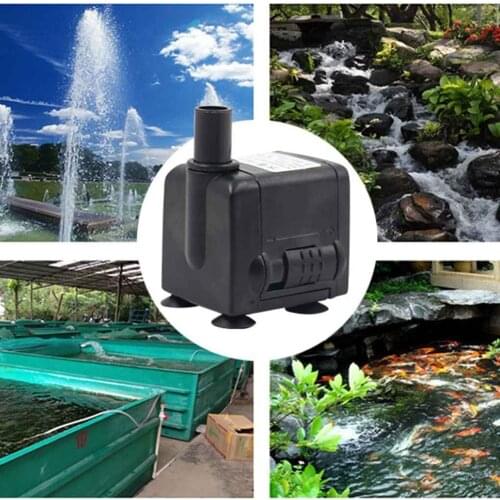Low Noise Submersible Fountain Pond Water Pump Aquarium Fish Tank Pond Wear Resistance Water Circulation