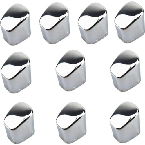 READXT 10Pcs ABS Chrome Hand Brake Button Cover Auto Accessories For New Polo CROSS 6RD71333A 6RD 713 333