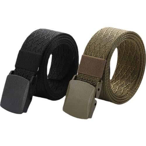 New Hot Sale Men Women Belt High Quality Automatic Buckle Nylon Belt OutdoorTravel Tactical Waist Belt Unisex Belt for Women