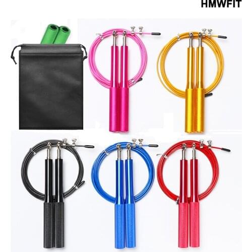 3M Jump Skipping Ropes Cable Steel Adjustable Fast Speed PVC Handle Training Boxing Sports Exercises