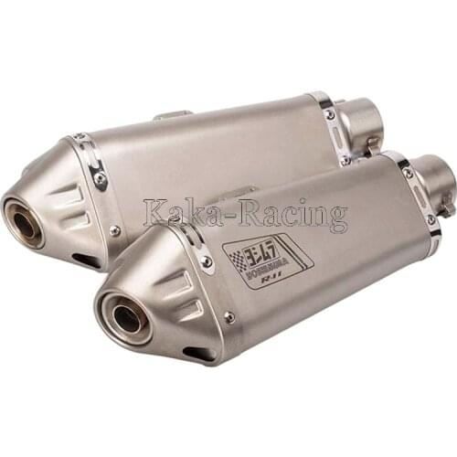 Inlet 51mm Universal Motorcycle Exhaust Muffler Pipe Tail Stainless Steel Yoshimura exhaust tubo escape moto escapamento de moto