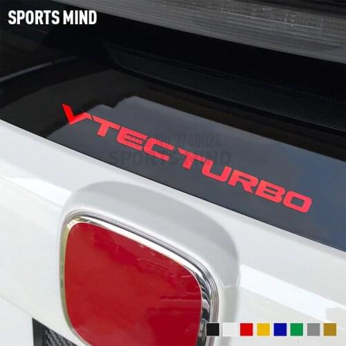 VTEC TURBO Viny Windshield Car Sticker Decal For Honda Civic Fit Jazz JDM Typer R Accessories Automobiles Car Styling