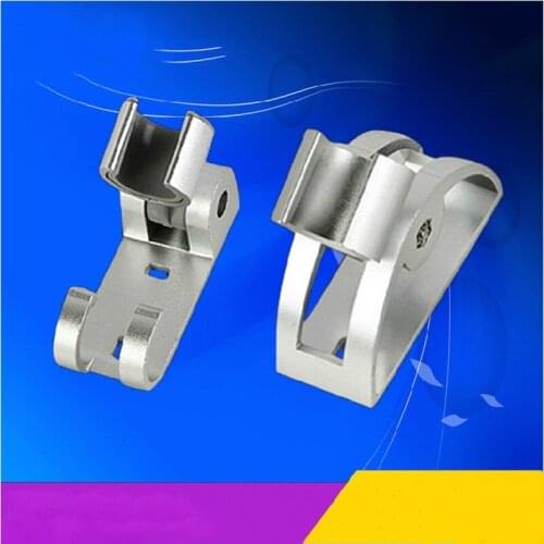 High grade space aluminum thickened adjustable semicircle shower base double hook fixed bracket seat