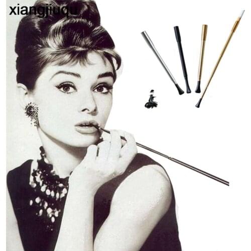 Women Long Cigarette Holders Telescopic Filter Mouthpiece Thin Cigarette Holders Smoking Accessories Pipe Photo Performance Prop