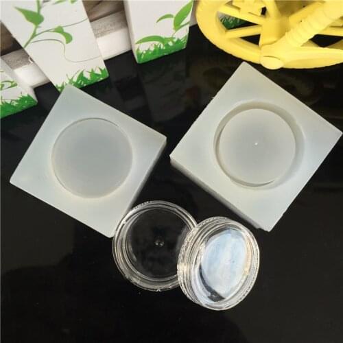 1Pcs Small Round Box DIY Silicone Mold Set To Make Handmade Jewelry Handmade Pendant Resin Epoxy Molding