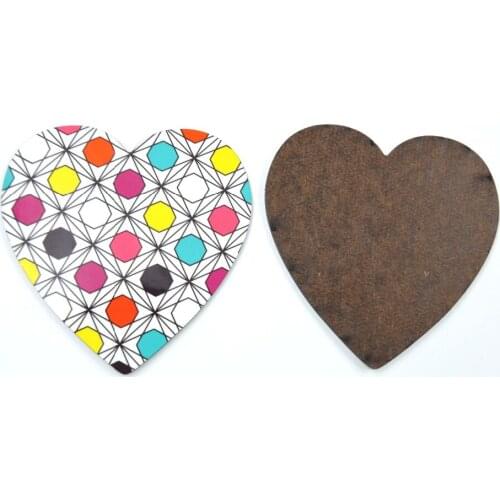 100pcs/lot DIY sublimation blank Wooden table placemat coaster kitchen accessories mat cup bar mug drink pads Coaster