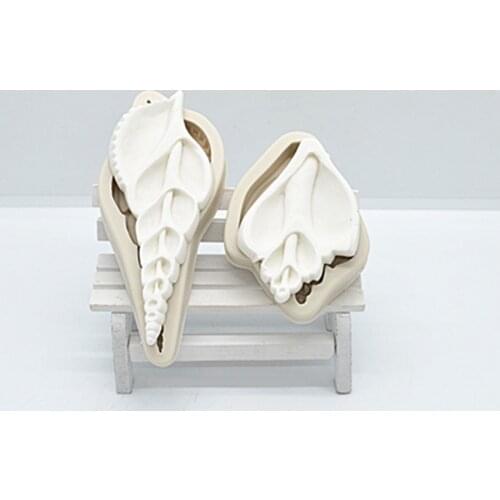 Luyou 2Pc Conch Silicone Resin Fondant Molds Birthday Cake Decorating Tools Kitchen Baking Accessories Cake Tools FM1999