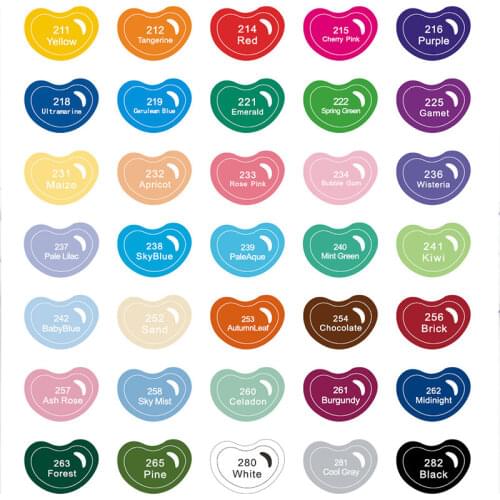 20pcs/lot multi-colors DIY Finger Quick-drying ink pad Craft Inkpad For Cloth art DIY Scrapbooking Photo Album Decoration