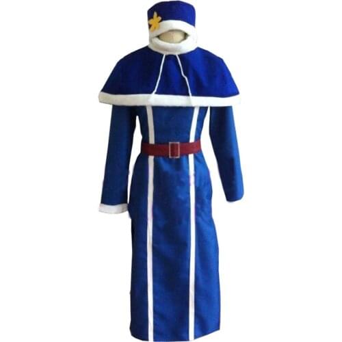 2020 Fairy Tail Juvia Lockser dress Cosplay Costume Full Set All Size Custom Made Anime Clothing+hat