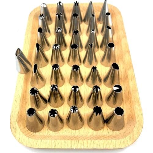 Stainless Steel Cake DIY Modeling Tool Cake Decorating Tools Icing Piping Nozzles Cupcake Bakery Baking Supplies 36 Pcs