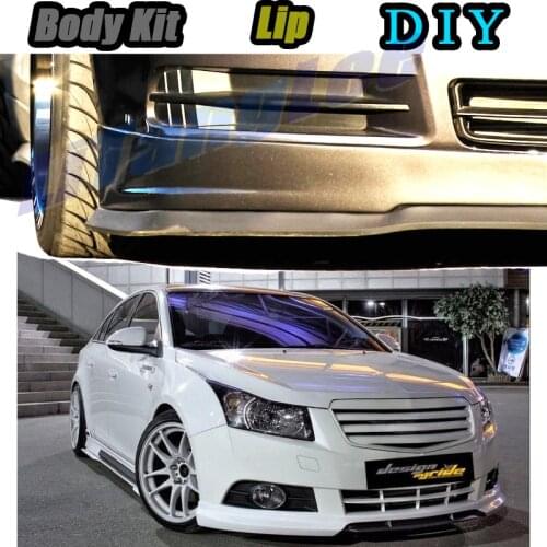 Car Bumper Lip Front Spoiler Skirt Deflector For Daewoo Lacetti Premiere J300 2010~2020 Tune Modified Body Kit VIP Hella Flush