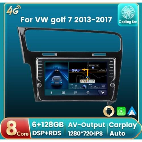Android 11 4G LTE DSP RDS Car Radio Auto Multimedia DVD Player For VW golf 7 2013-2017 GPS Navigation Auto carplay IPS BT