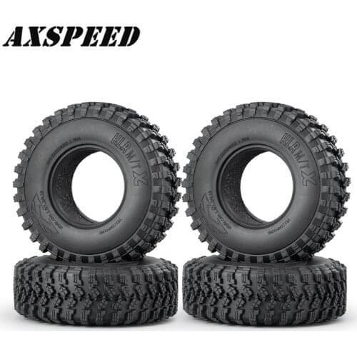 AXSPEED RC Car 1.9Inch Wheel Tires Mud Grappler Rubber Tyre 106mm for 1:10 RC Rock Crawler Axial SCX10 Upgrade Parts