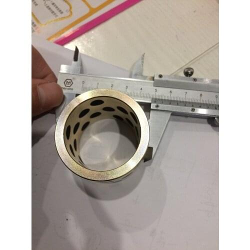 JDB 405040 oilless impregnated graphite brass bushing straight copper type, solid self lubricant Embedded bronze Bearing bush