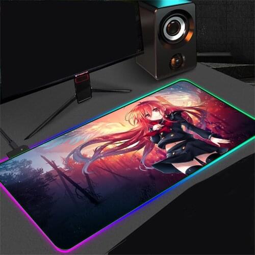 RGB Gaming Mouse Pad Computer Gaming Mouse Pad LED Large Gaming Rubber Non-slip Mouse Pad PC Laptop Keyboard Desktop Carpet XXL